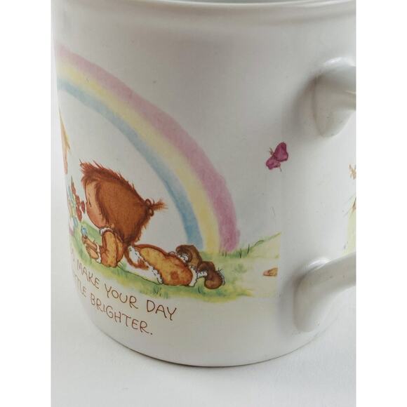 Hallmark Betsey Clark Mug Mates Friends Make Heart Lighter Vintage 1983 Rainbow - Picture 6 of 12
